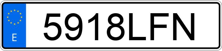 Numer rejestracyjny 5918LFN posiada HONDA CIVIC