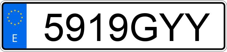 Numer rejestracyjny 5919GYY posiada FORD KUGA