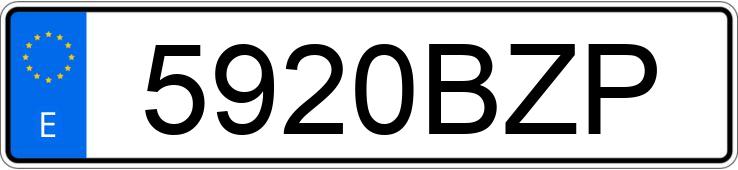 Numer rejestracyjny 5920BZP posiada PEUGEOT 406