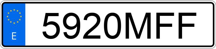 Numer rejestracyjny 5920MFF posiada KIA NIRO