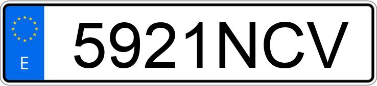 Numer rejestracyjny 5921NCV posiada FORD FOCUS