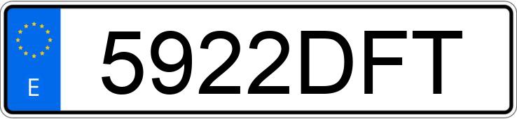 Numer rejestracyjny 5922DFT posiada OPEL ASTRA