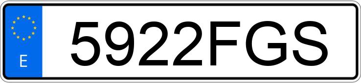 Numer rejestracyjny 5922FGS posiada FIAT STILO