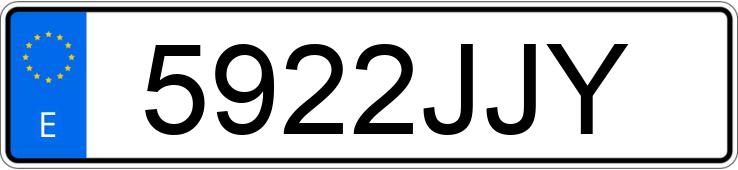 Numer rejestracyjny 5922JJY posiada MERCEDES CLA (117)