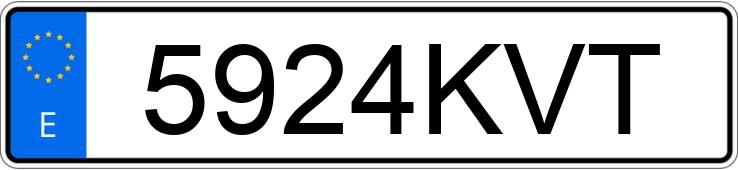 Numer rejestracyjny 5924KVT posiada VOLKSWAGEN TIGUAN ALLSPACE