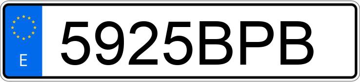 Numer rejestracyjny 5925BPB posiada SEAT AROSA