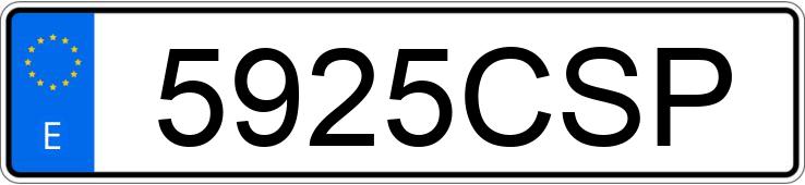 Numer rejestracyjny 5925CSP posiada PEUGEOT 206 Numer rejestracyjny 5925CSP posiada PEUGEOT 206