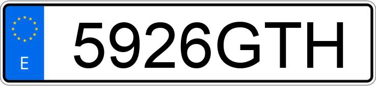 Numer rejestracyjny 5926GTH posiada MERCEDES E (212-207)