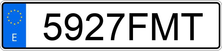 Numer rejestracyjny 5927FMT posiada FORD FOCUS C-MAX