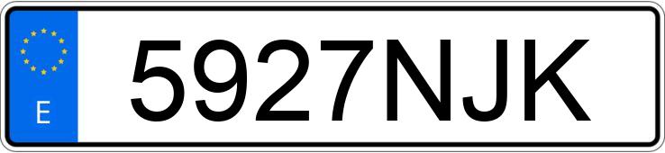 Numer rejestracyjny 5927NJK posiada SEAT LEON