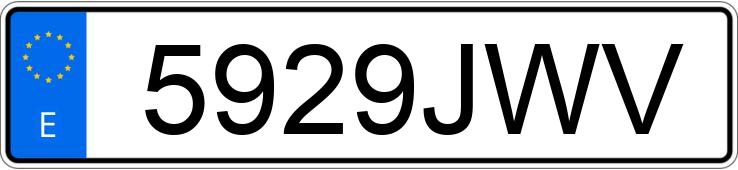 Numer rejestracyjny 5929JWV posiada TOYOTA RAV4