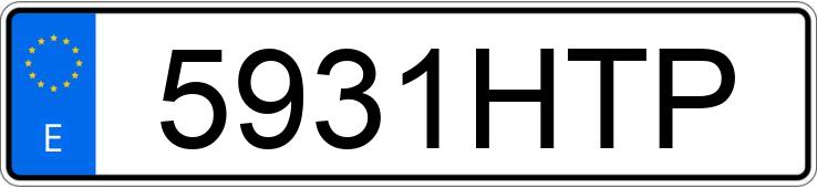 Numer rejestracyjny 5931HTP posiada TOYOTA RAV4