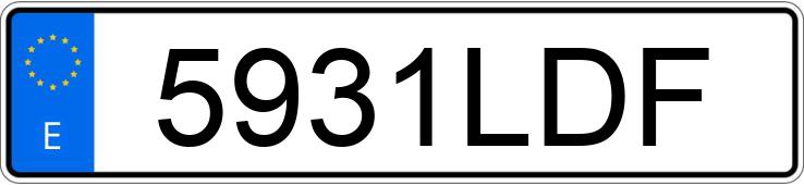 Numer rejestracyjny 5931LDF posiada VOLVO XC40