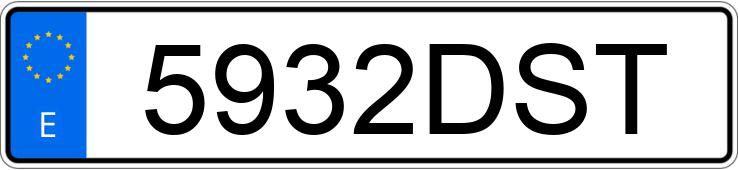 Numer rejestracyjny 5932DST posiada DACIA LOGAN