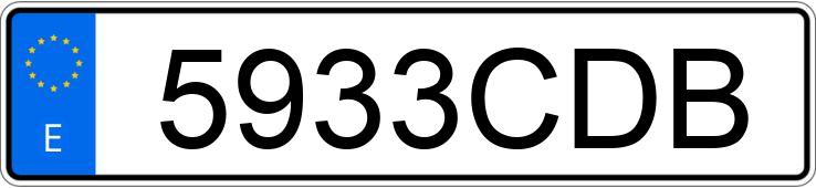 Numer rejestracyjny 5933CDB posiada OPEL ASTRA