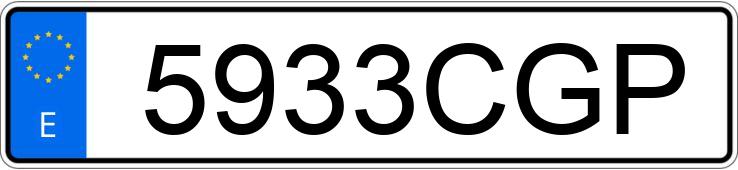 Numer rejestracyjny 5933CGP posiada SEAT TOLEDO Numer rejestracyjny 5933CGP posiada SEAT TOLEDO