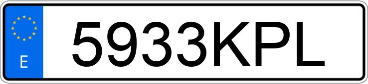 Numer rejestracyjny 5933KPL posiada PEUGEOT 3008 Numer rejestracyjny 5933KPL posiada PEUGEOT 3008