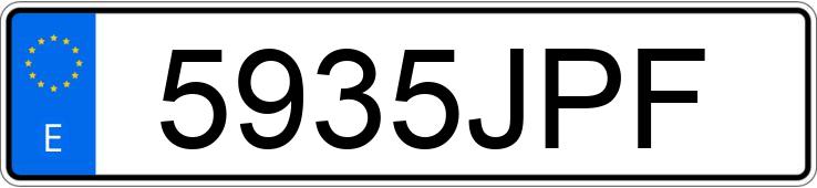 Numer rejestracyjny 5935JPF posiada AUDI A4