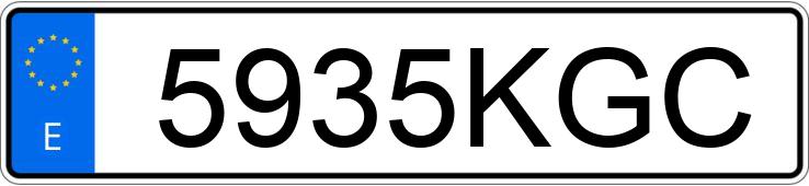 Numer rejestracyjny 5935KGC posiada VOLKSWAGEN GOLF