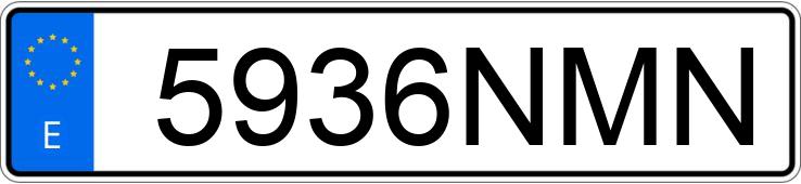 Numer rejestracyjny 5936NMN posiada BMW X1