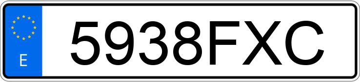 Numer rejestracyjny 5938FXC posiada VOLKSWAGEN GOLF Numer rejestracyjny 5938FXC posiada VOLKSWAGEN GOLF