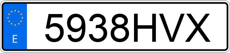 Numer rejestracyjny 5938HVX posiada CHEVROLET-GM CAMARO