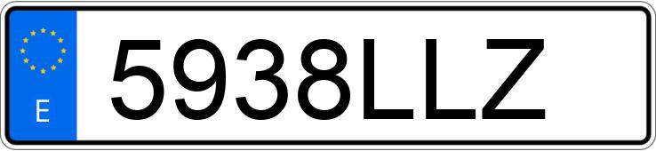 Numer rejestracyjny 5938LLZ posiada PEUGEOT RIFTER