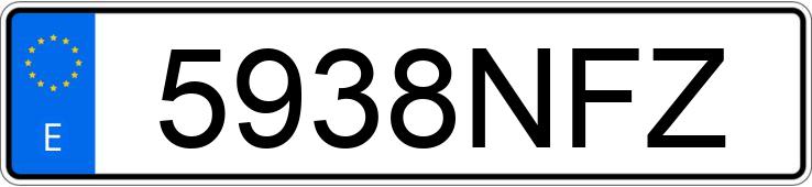 Numer rejestracyjny 5938NFZ posiada VOLKSWAGEN GOLF Numer rejestracyjny 5938NFZ posiada VOLKSWAGEN GOLF