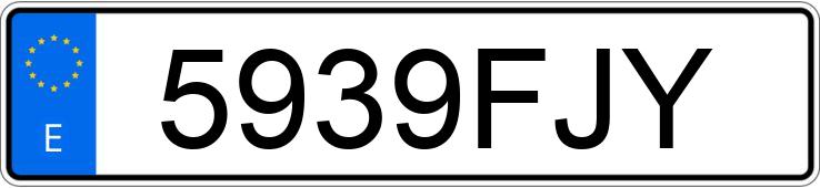 Numer rejestracyjny 5939FJY posiada BMW SERIE 3