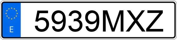 Numer rejestracyjny 5939MXZ posiada VOLKSWAGEN GOLF