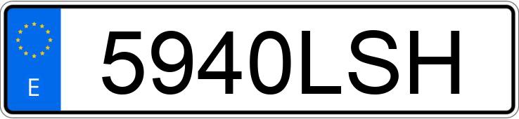 Numer rejestracyjny 5940LSH posiada VOLKSWAGEN TIGUAN