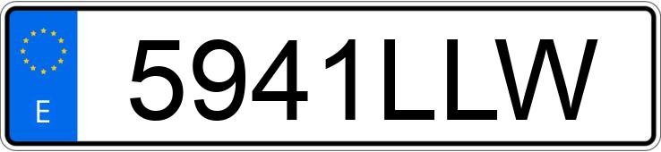 Numer rejestracyjny 5941LLW posiada TOYOTA PROACE CITY VERSO