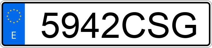 Numer rejestracyjny 5942CSG posiada PEUGEOT 307 Numer rejestracyjny 5942CSG posiada PEUGEOT 307