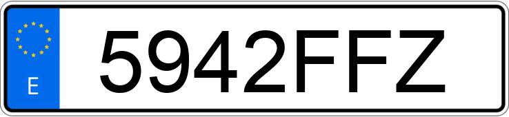 Numer rejestracyjny 5942FFZ posiada BMW SERIE 3