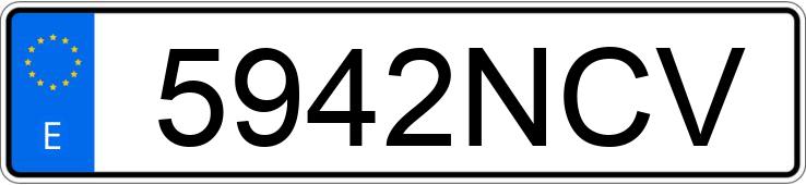 Numer rejestracyjny 5942NCV posiada IRIZAR I8 14 3.75