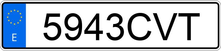 Numer rejestracyjny 5943CVT posiada MERCEDES M (163-164)