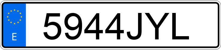 Numer rejestracyjny 5944JYL posiada CITROEN BERLINGO Numer rejestracyjny 5944JYL posiada CITROEN BERLINGO