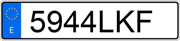 Numer rejestracyjny 5944LKF posiada JEEP WRANGLER