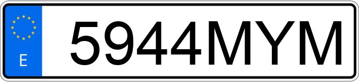 Numer rejestracyjny 5944MYM posiada CITROEN BERLINGO