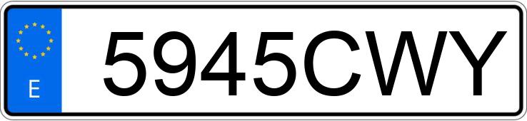 Numer rejestracyjny 5945CWY posiada SUZUKI SV 650 Numer rejestracyjny 5945CWY posiada SUZUKI SV 650