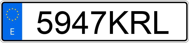 Numer rejestracyjny 5947KRL posiada OPEL CORSA