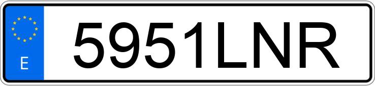 Numer rejestracyjny 5951LNR posiada APRILIA TUONO