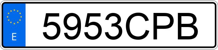 Numer rejestracyjny 5953CPB posiada PEUGEOT 307 Numer rejestracyjny 5953CPB posiada PEUGEOT 307