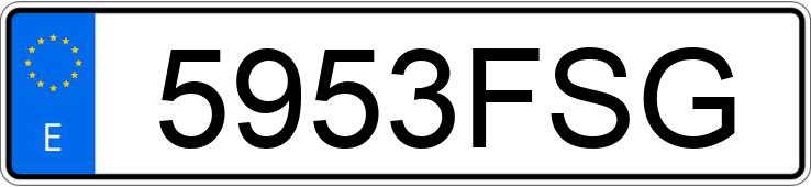 Le numéro d’enregistrement 5953FSG a RENAULT SCENIC Le numéro d’enregistrement 5953FSG a RENAULT SCENIC