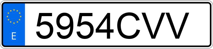 Numer rejestracyjny 5954CVV posiada SEAT IBIZA