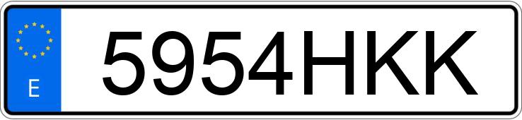 Numer rejestracyjny 5954HKK posiada VOLVO XC60 Numer rejestracyjny 5954HKK posiada VOLVO XC60