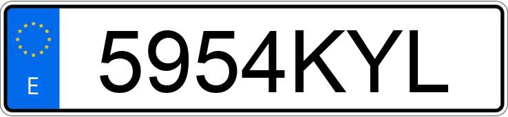 Numer rejestracyjny 5954KYL posiada BMW SERIE 1