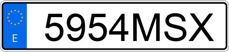 Registreringsnummeret 5954MSX har AUDI Q5