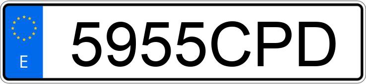 Numer rejestracyjny 5955CPD posiada NISSAN PRIMERA