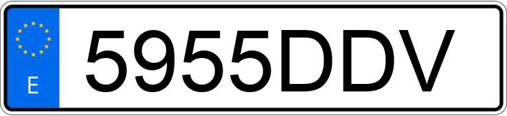 Numer rejestracyjny 5955DDV posiada VOLKSWAGEN POLO